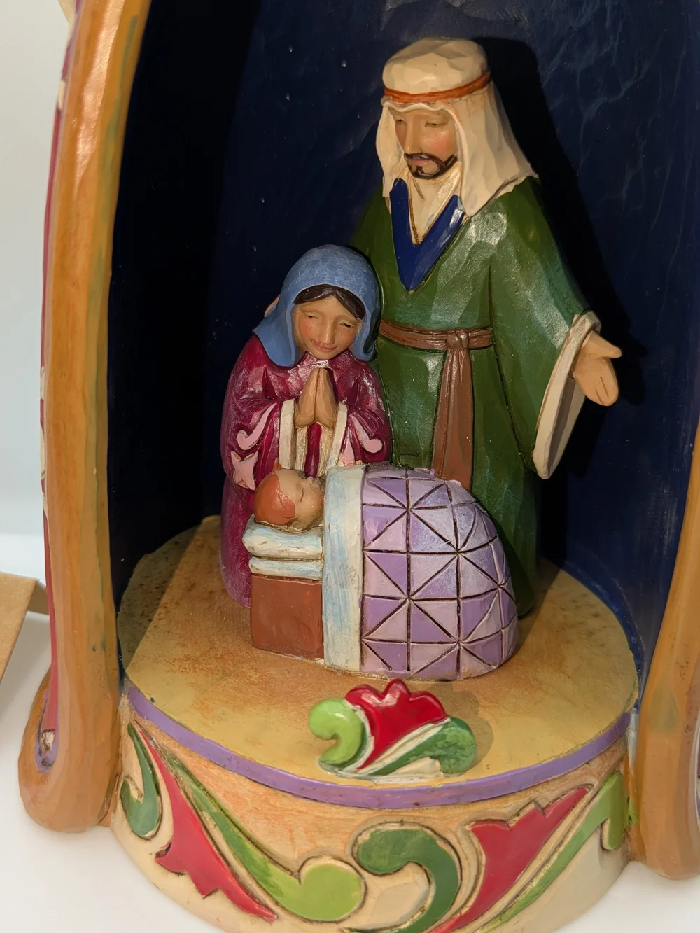 Jim Shore Red Angel Nativity Figurine with Gold Star